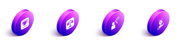 设置司法警察的等距盾牌图片下载