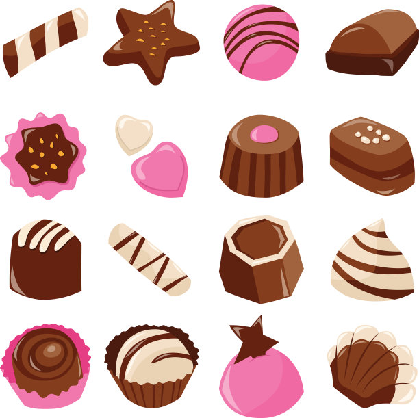 甜蜜情人节巧克力套装图片下载