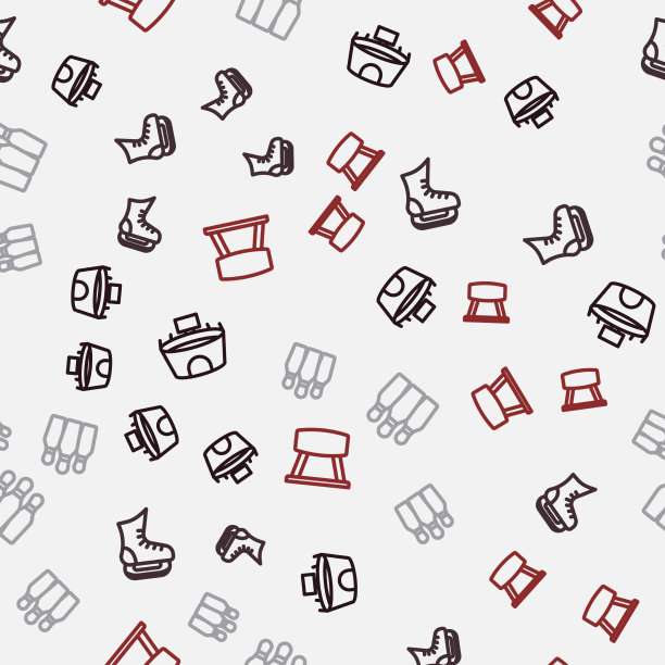 设置线球场滑冰保龄球瓶和鞍马图片下载