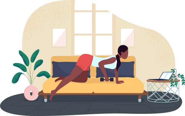 妇女培训同时工作2d网页横幅海报图片下载