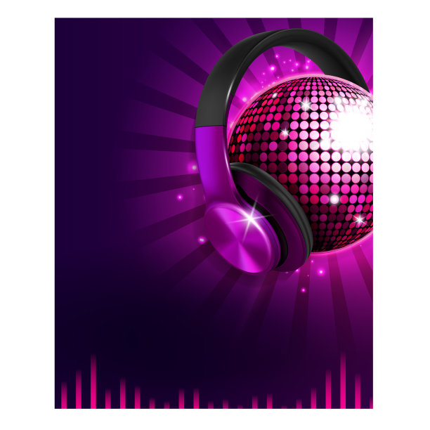 迪斯科音乐派对海报背景图片下载