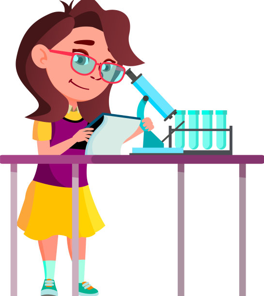 学龄女科学家图片下载
