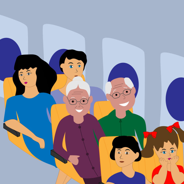 乘客坐在客舱里图片下载