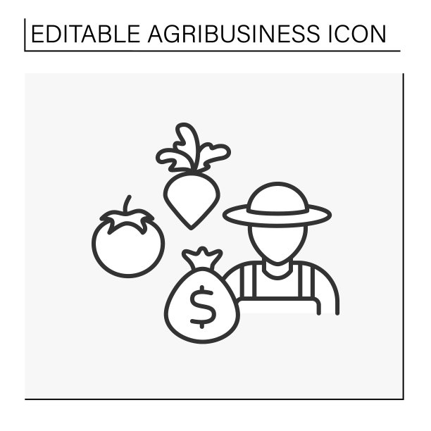 蔬菜种植线图标图片下载