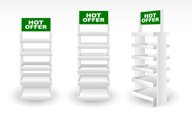 促销货架空空如也图片下载