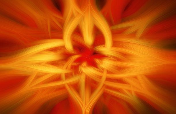 抽象彩色旋转背景。现代分形花叶设计幻想磅礴的背景。照明光绘画。3d插图图片下载