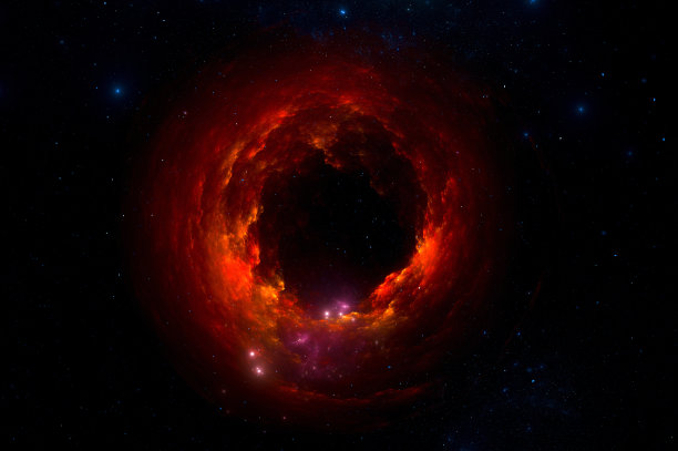 宇宙由恒星、黑洞、星云、螺旋星系、银河系、行星组成图片下载