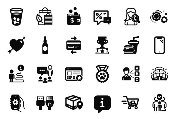 一套商业图标相关的意见图片下载