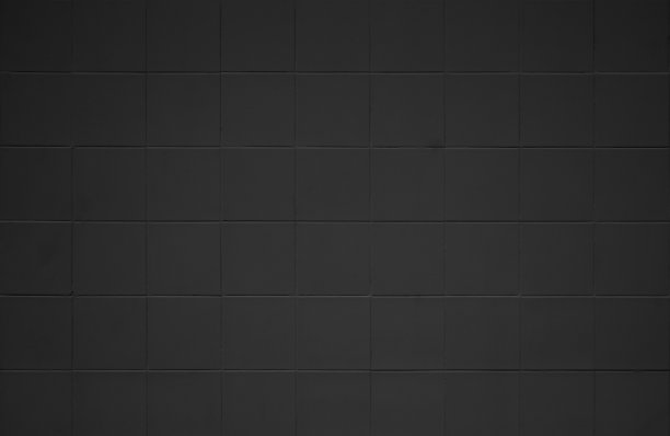 黑色瓷砖高分辨率真实照片。砖无缝图案和纹理的方形地板瓷砖室内房间背景。深色网格瓷砖墙面纹理为带状装饰背景。图片下载
