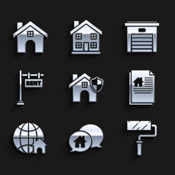 在语音泡泡中设置带有盾的房子图片下载