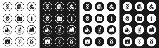 用美元符号筒装油滴图片下载