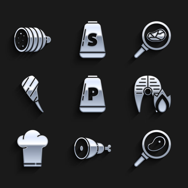 将胡椒鸡腿牛排放入煎锅中图片下载