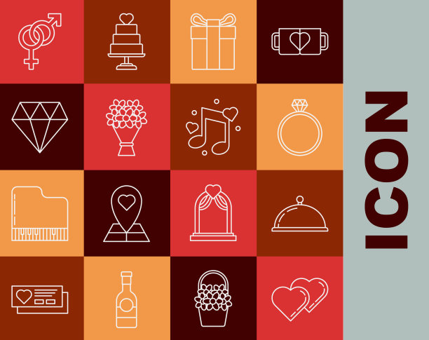 将两颗相连的心镶在托盘上图片下载