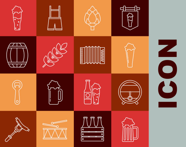 将线木啤酒杯桶固定在架子上图片下载