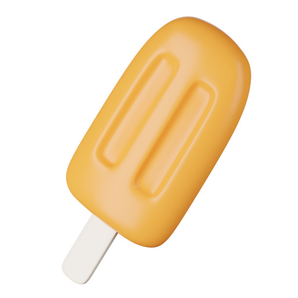 3D渲染冰棒在白色。剪切路径。图片下载