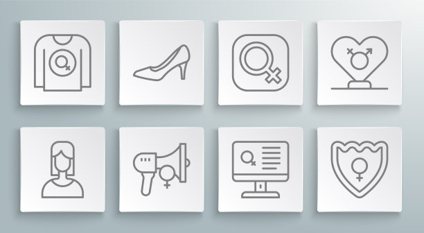 脚踏女鞋的女权主义者图片下载