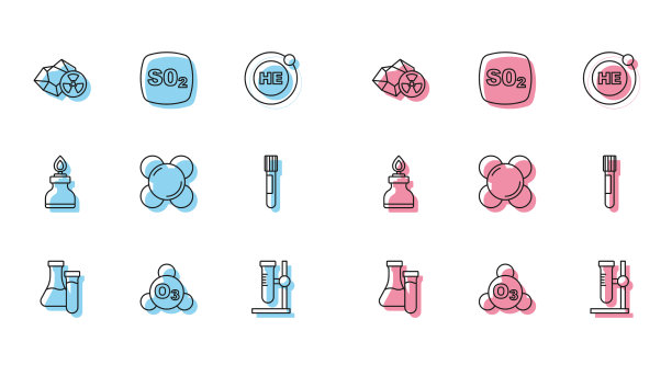 设置线试管臭氧放射性烧瓶图片下载