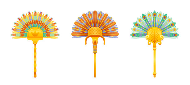 埃及扇法老羽毛扇图片下载