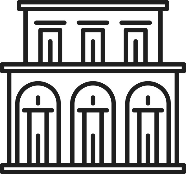 公共建筑标志性的城市博物馆或剧院图片下载