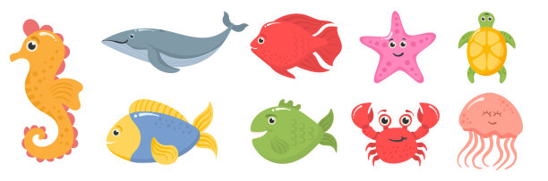 设置海洋动物水下生物海鱼图片下载