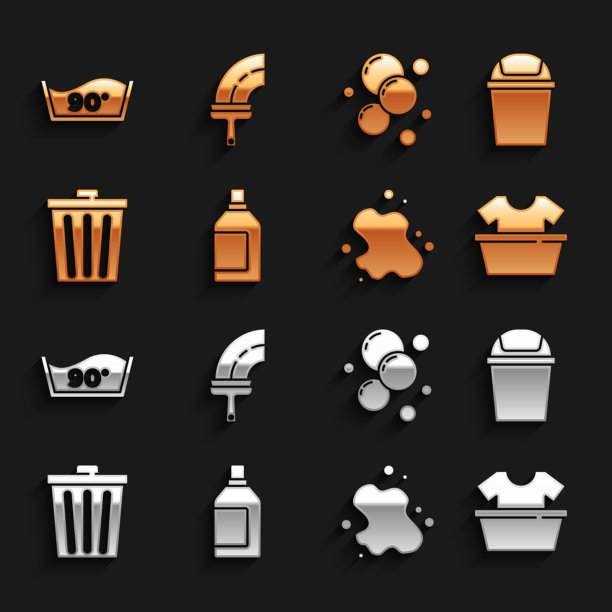 置瓶清洗剂垃圾桶盆图片下载