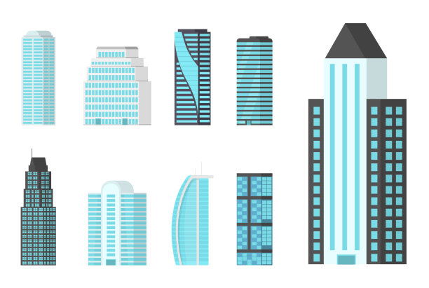 集城市建筑、摩天楼、商务办公于一体图片下载