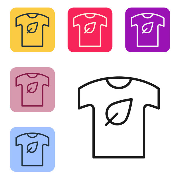 黑色线条素食衬衫图标孤立在白色图片下载