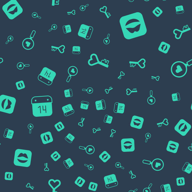 在心形微笑唇日历设定关键图片下载