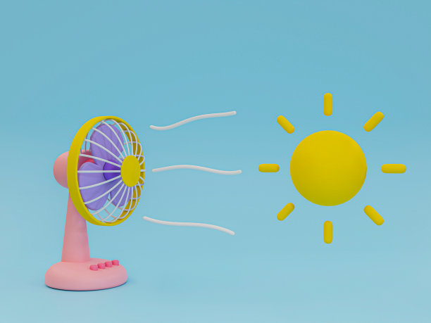 3d最小卡通全球变暖的概念。图片下载