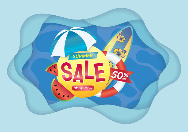 夏季促销活动为炎热的季节图片下载