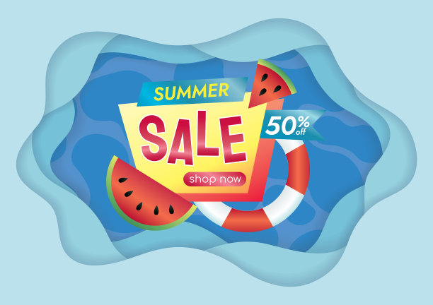 夏季促销活动为炎热的季节图片下载