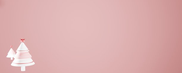 3 d渲染。冬天的作文。圣诞树在一个粉红色的圣诞节背景。3d插图图片下载