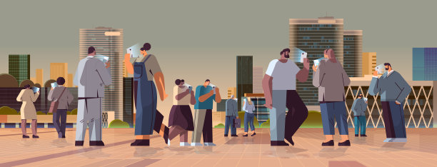 沉迷于使用数码产品的商人图片下载