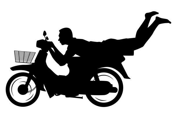 泰国摩托车比赛男孩，姿势奇怪图片下载