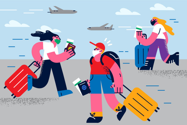 期间，不同旅客在机场佩戴口罩图片下载