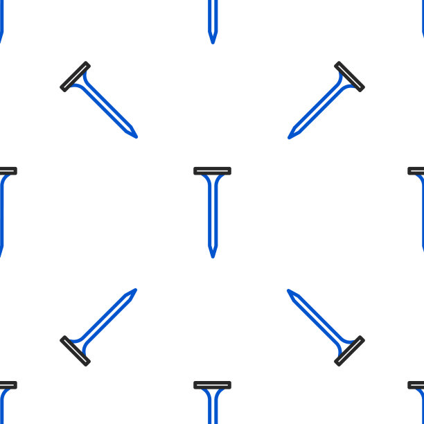 线金属钉图标隔离无缝图案图片下载