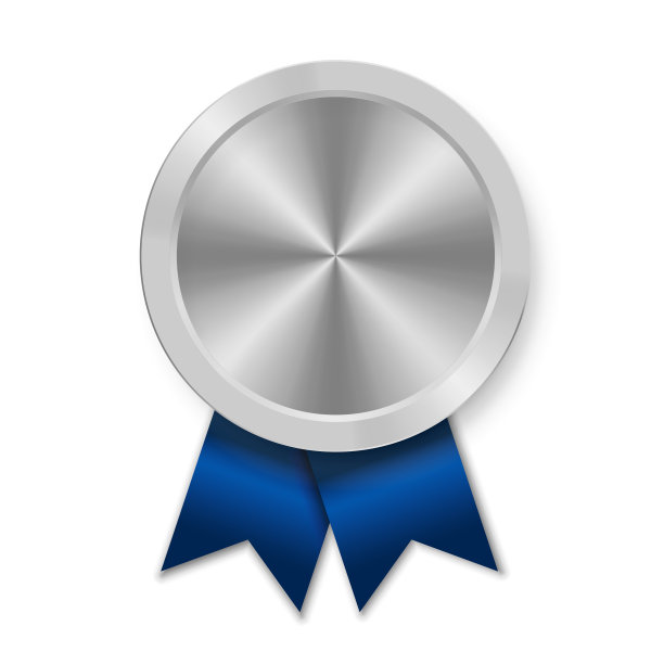 蓝丝带运动银牌图片下载