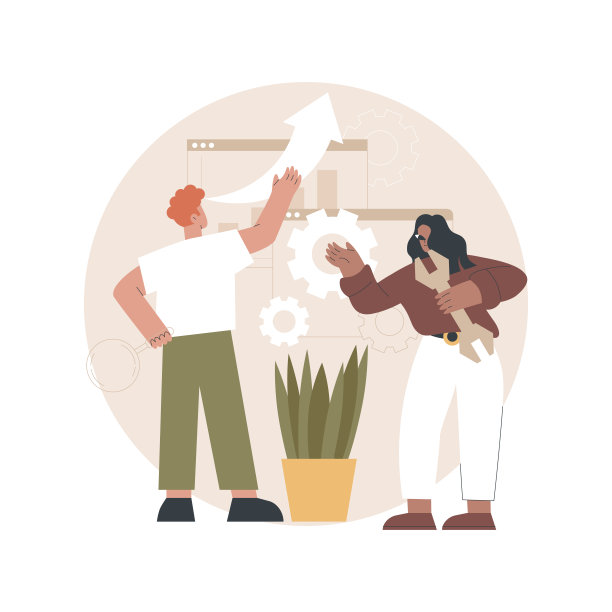 网站维护抽象概念矢量插图。图片下载