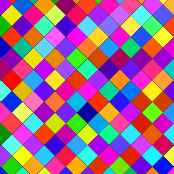 抽象彩色背景与正方形图片下载