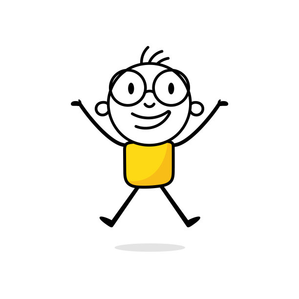 跳跃的商人被隔离在白色背景下图片下载