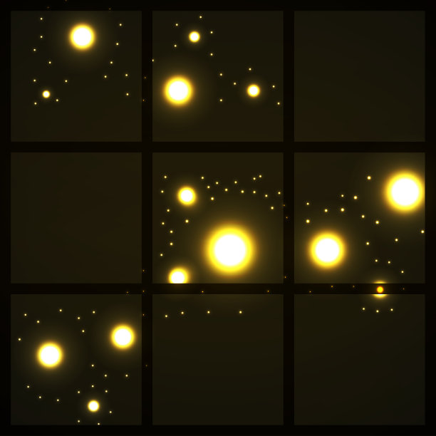 带有方形和发光圆圈的技术背景图片下载