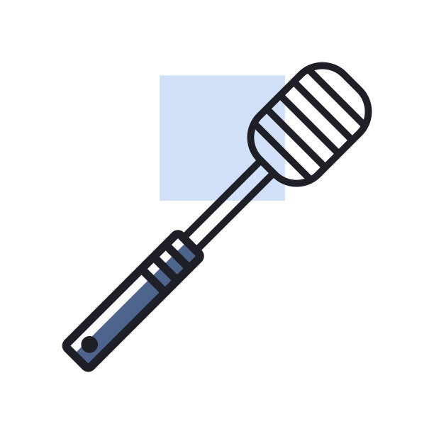 蜂蜜勺子矢量图标。厨房电器图片下载