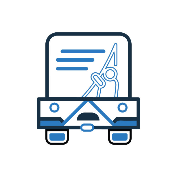 运送难民的卡车图标图片下载