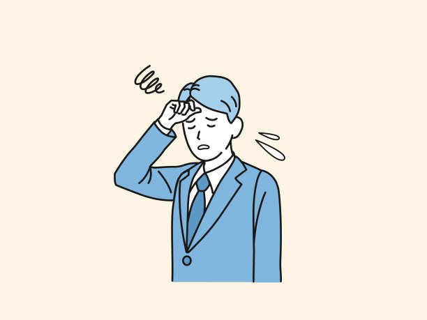 疲惫商人的剪贴画图片下载