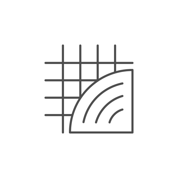 抹灰工艺线轮廓图标图片下载