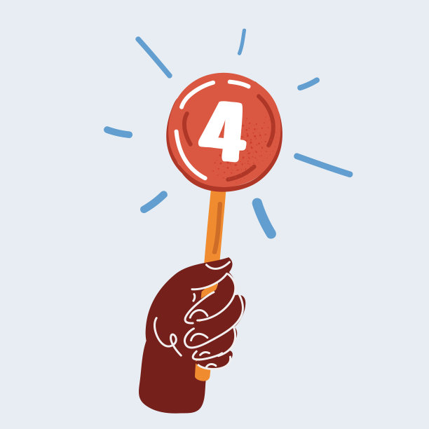 手中的四分旗图片下载