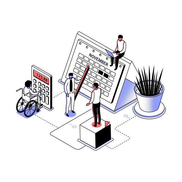 商业策划——现代线条等距设计图片下载