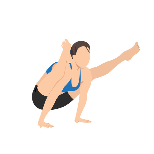 女子在做萤火虫式的俯卧撑练习图片下载