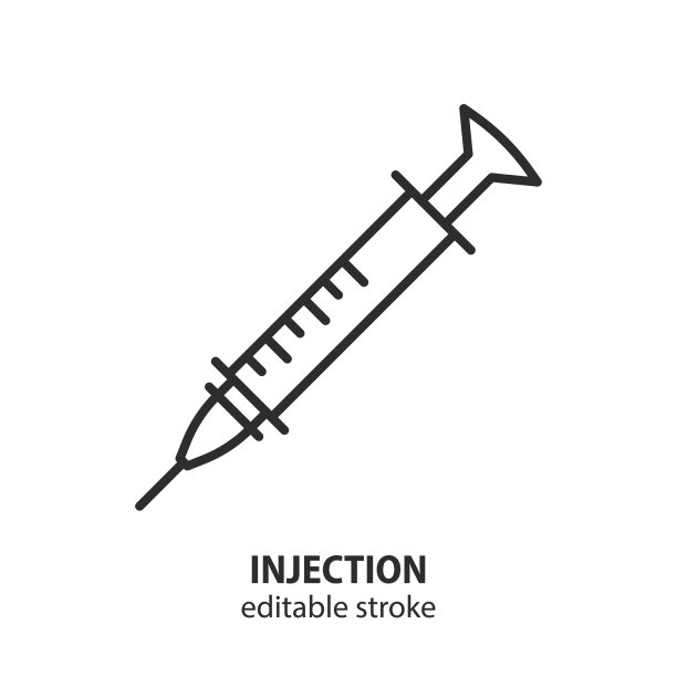 注射线图标注射器符号图片下载