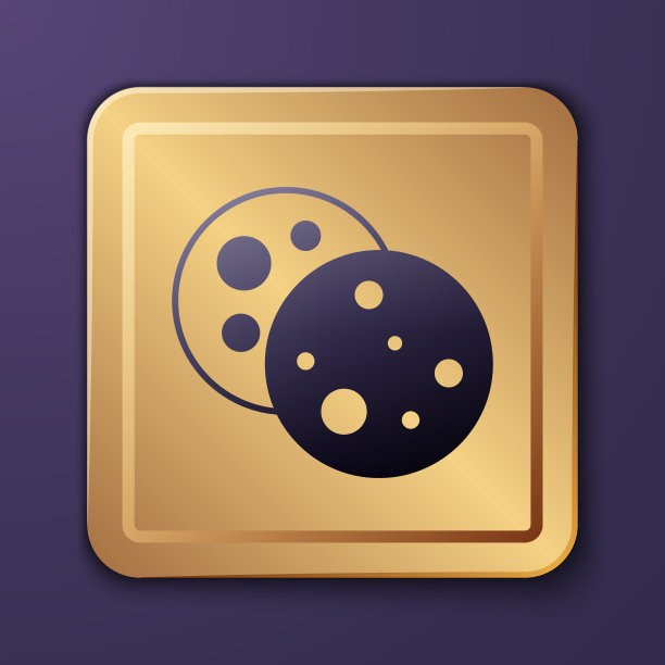 紫色饼干或饼干与巧克力图标图片下载